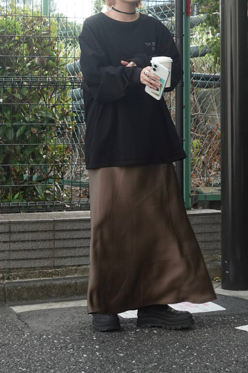 サテンルーズキャミワンピース