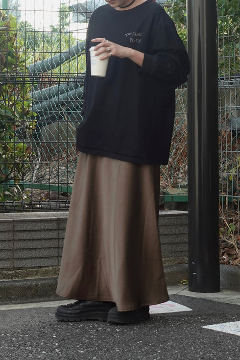 サテンルーズキャミワンピース