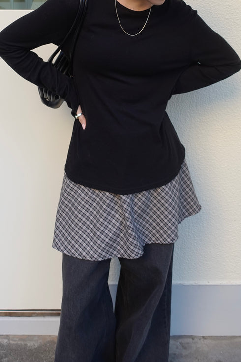 レイヤードミニスカート