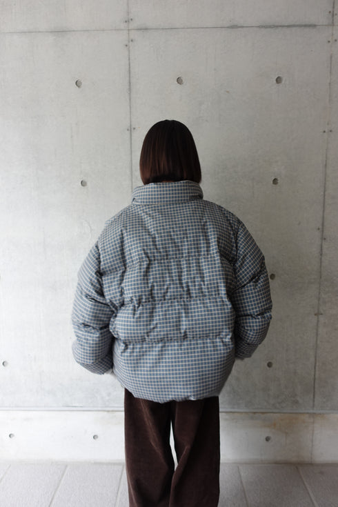 ボリュームチェック中綿ブルゾンSET