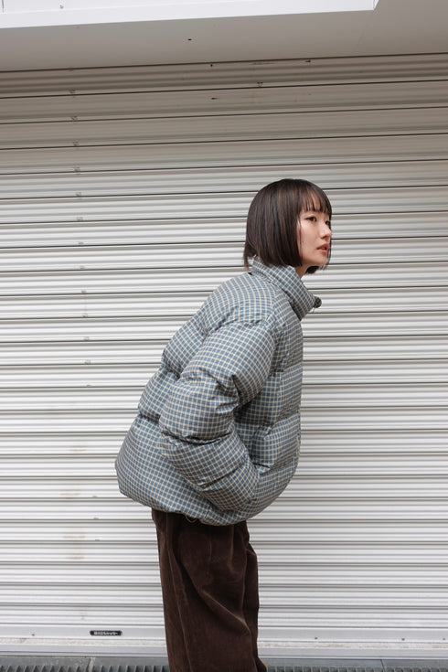 ボリュームチェック中綿ブルゾンSET