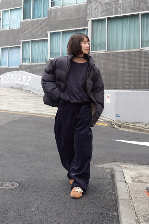 ボリュームチェック中綿ブルゾンSET