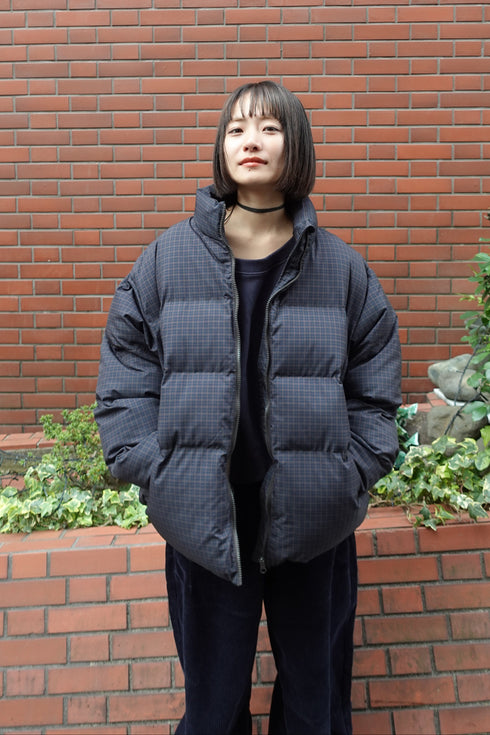 ボリュームチェック中綿ブルゾンSET