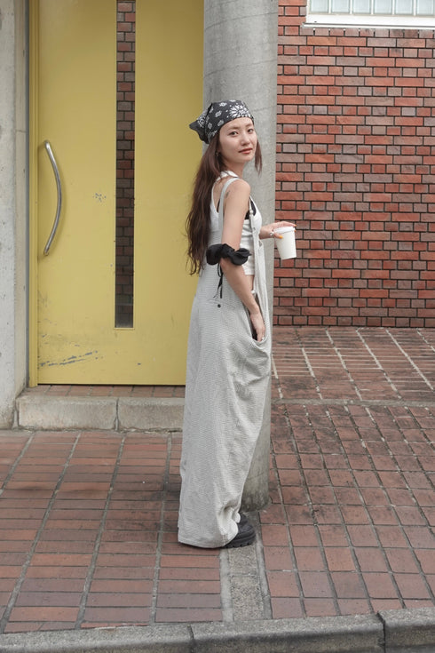 チェックルーズロンパース