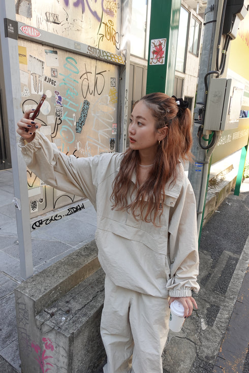 アノラックナイロンブルゾン