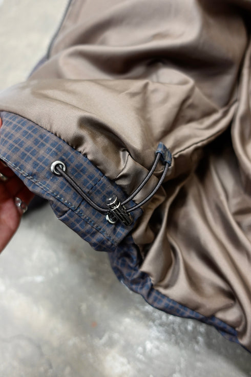 ボリュームチェック中綿ブルゾンSET