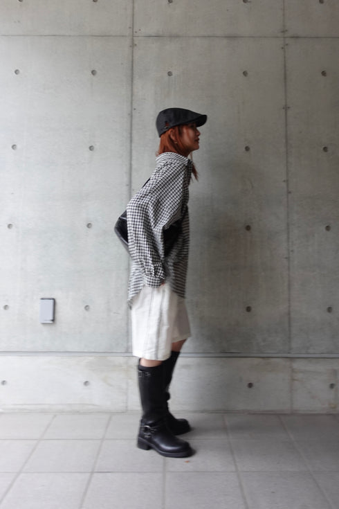 ギンガムチェックルーズシャツ