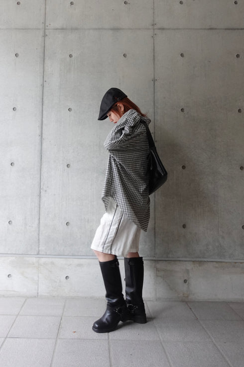 ギンガムチェックルーズシャツ