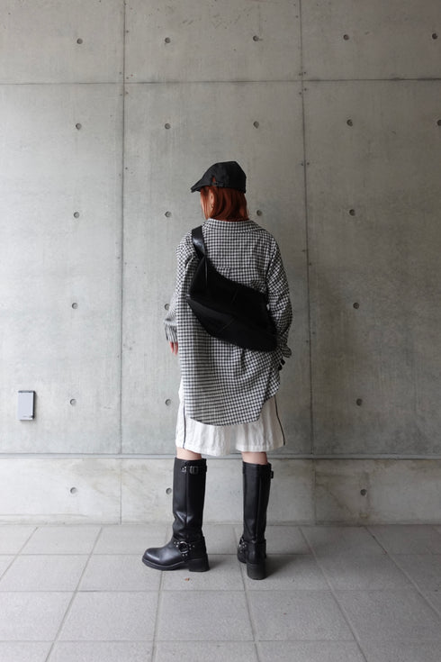 ギンガムチェックルーズシャツ