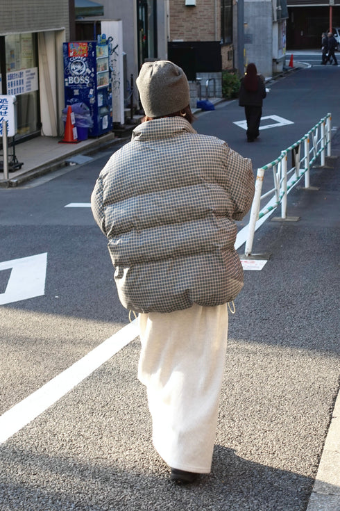 ボリュームチェック中綿ブルゾンSET