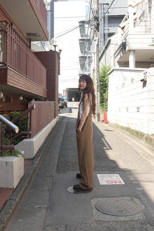 チェックルーズロンパース