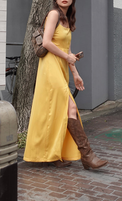 スリットキャミワンピース