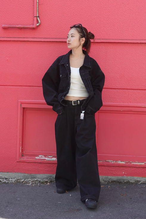 ダブルタックボーイズデニム