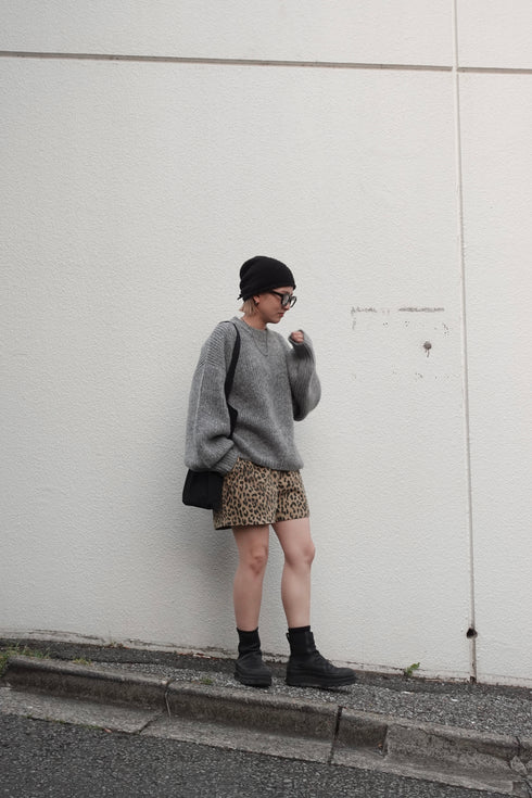 カラーボリュームニット