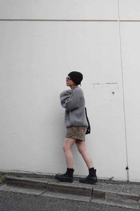 カラーボリュームニット