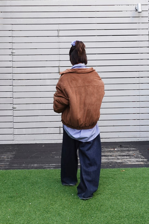 中綿スウェードブルゾン