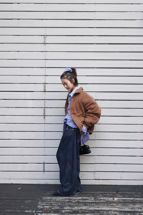 中綿スウェードブルゾン