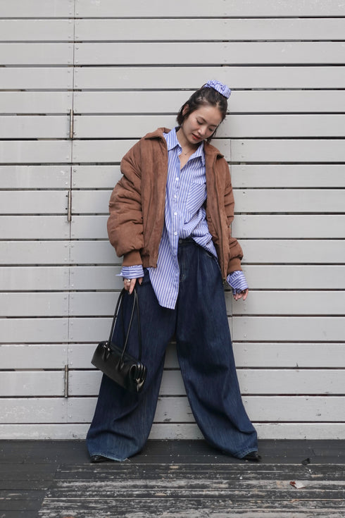 中綿スウェードブルゾン