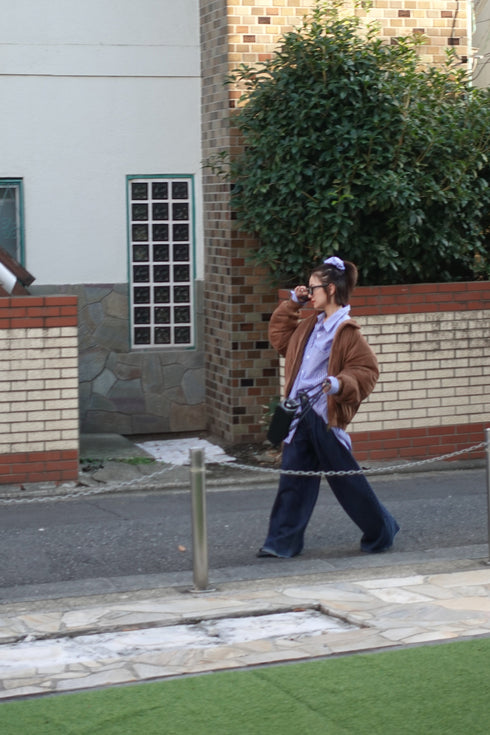 中綿スウェードブルゾン