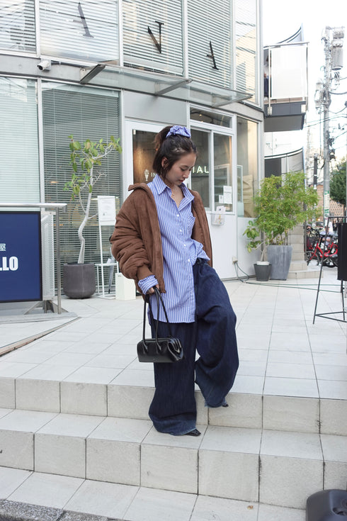 中綿スウェードブルゾン