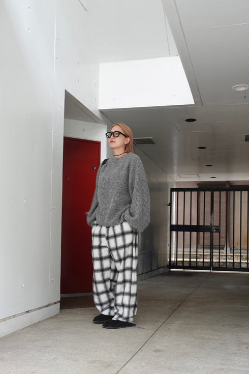 カラーボリュームニット