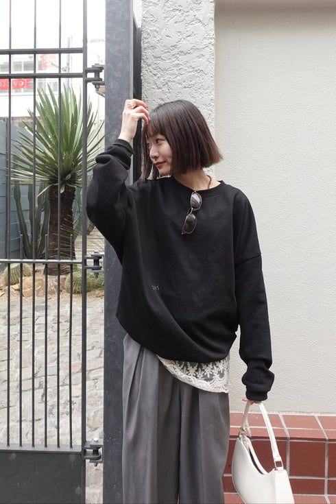 【追加:1月納品】エンブロイダリールーズスウェット