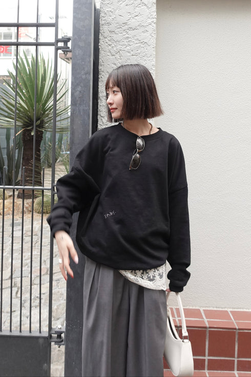 【追加:1月納品】エンブロイダリールーズスウェット