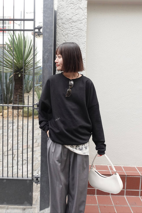 【追加:1月納品】エンブロイダリールーズスウェット