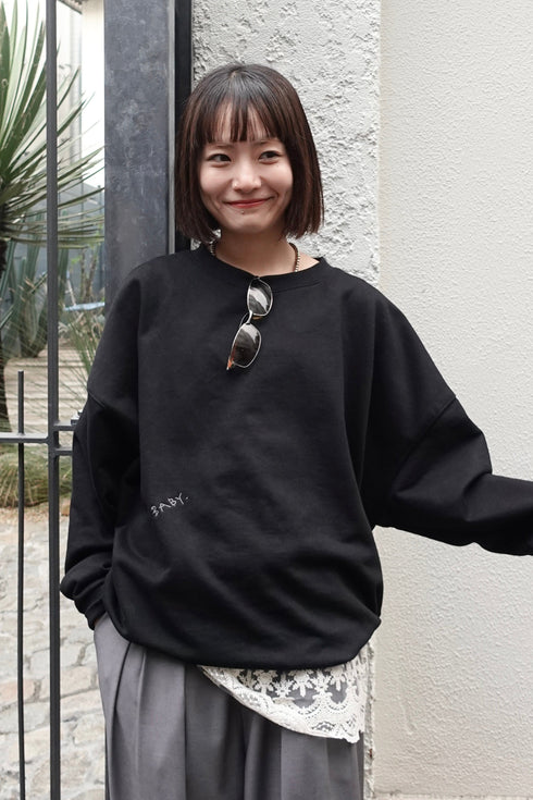 【追加:1月納品】エンブロイダリールーズスウェット