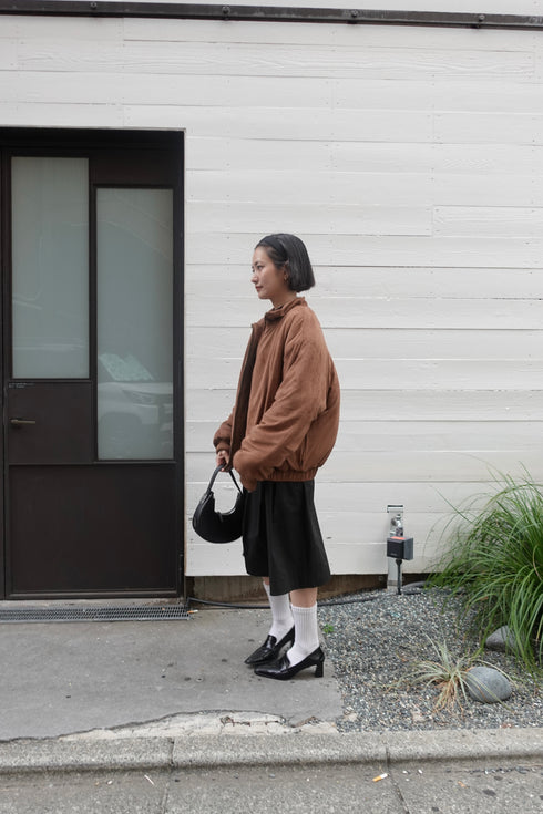 中綿スウェードブルゾン