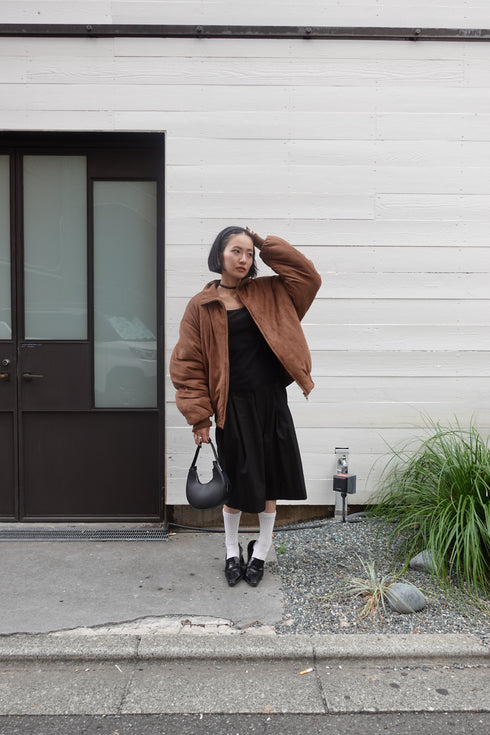 中綿スウェードブルゾン