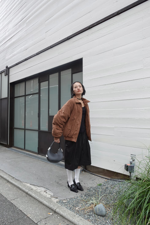 中綿スウェードブルゾン