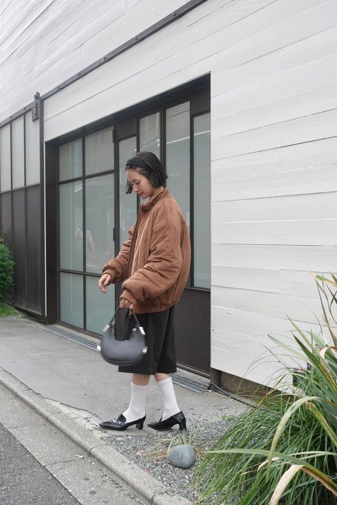 中綿スウェードブルゾン