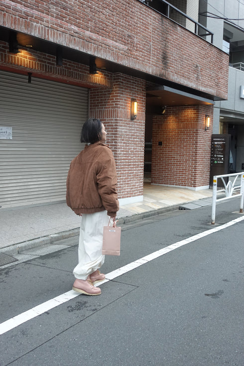 中綿スウェードブルゾン