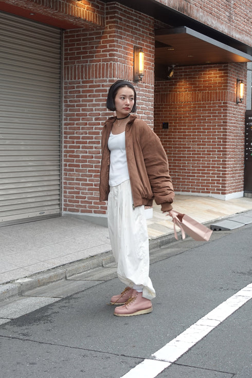 中綿スウェードブルゾン