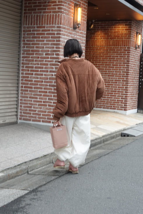 中綿スウェードブルゾン