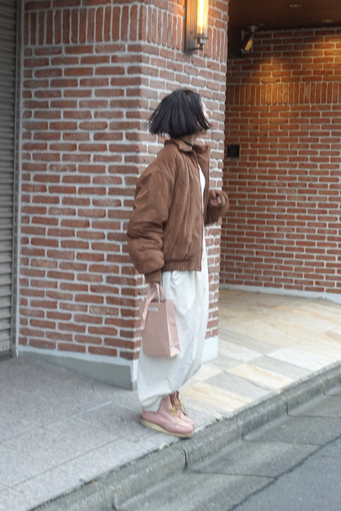 中綿スウェードブルゾン
