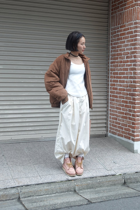 中綿スウェードブルゾン