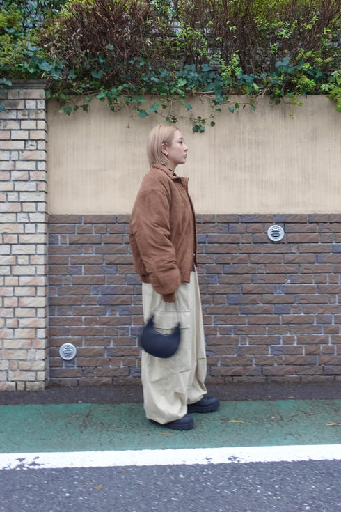 中綿スウェードブルゾン