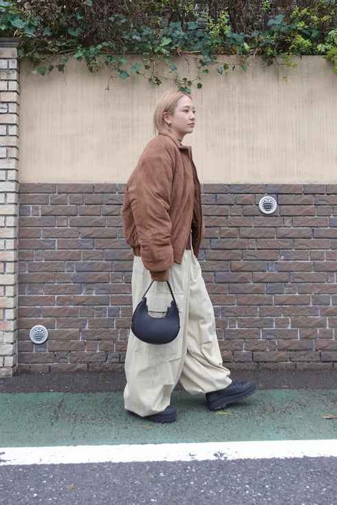 中綿スウェードブルゾン