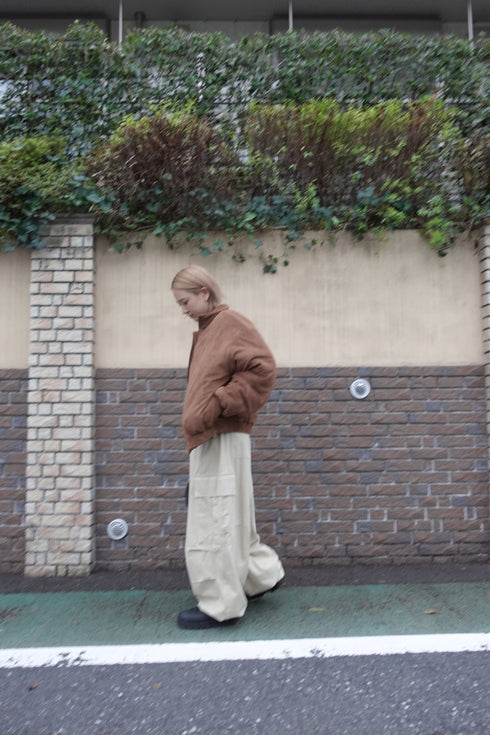 中綿スウェードブルゾン