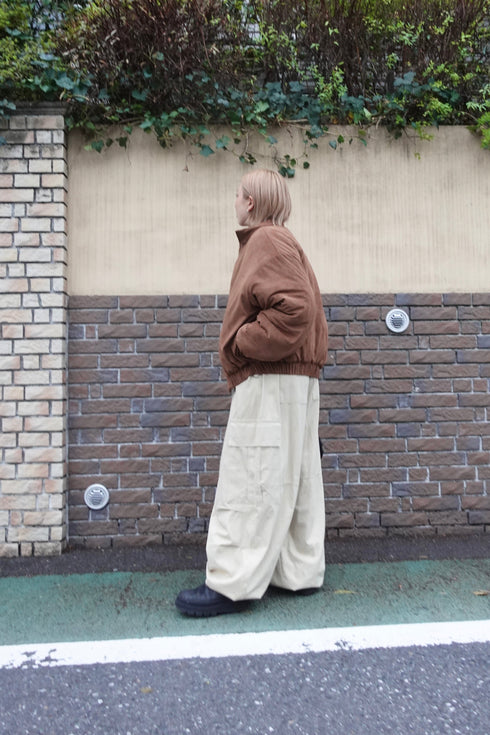 中綿スウェードブルゾン