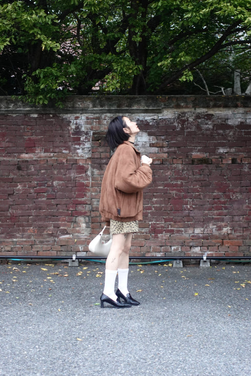 中綿スウェードブルゾン