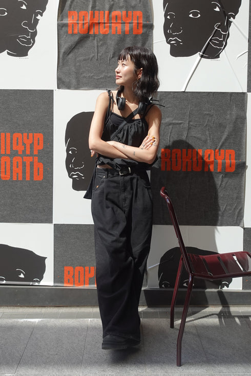 リボンストラップバルーンキャミ