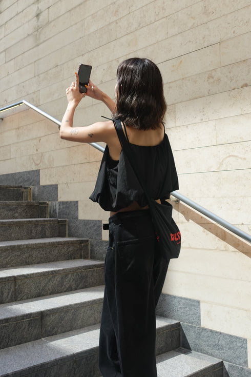 リボンストラップバルーンキャミ