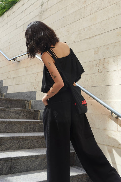 リボンストラップバルーンキャミ