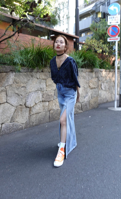 チェックハーフスリーブシャツ