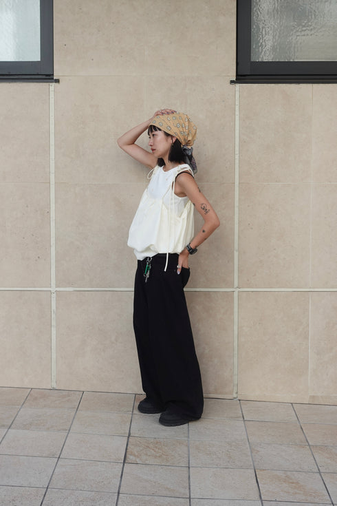 リボンストラップバルーンキャミ