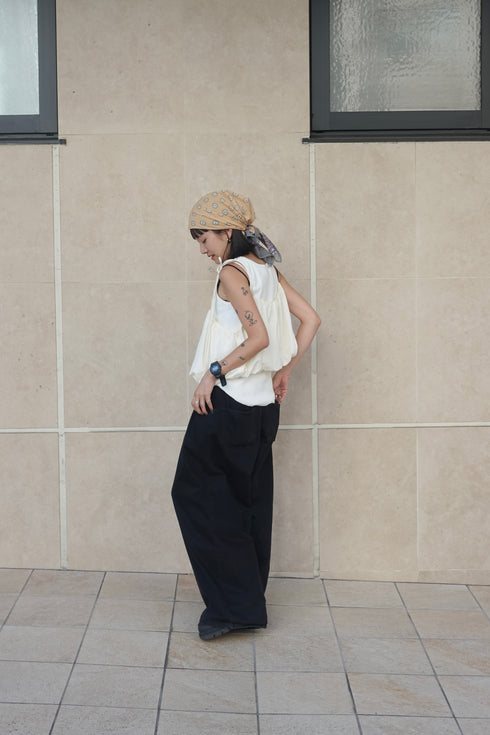 リボンストラップバルーンキャミ