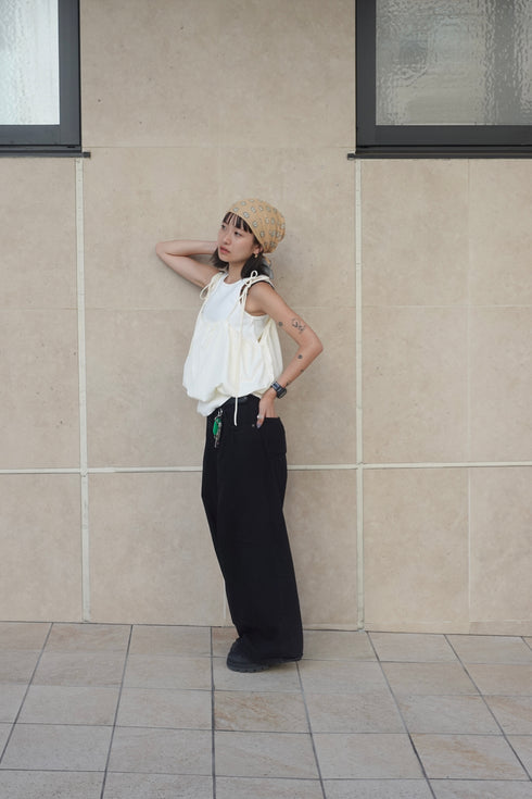 リボンストラップバルーンキャミ